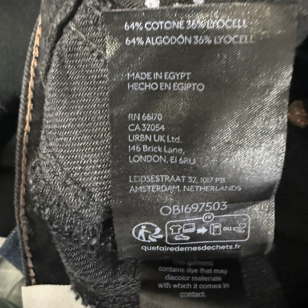 WE THE FREE Good Luck Mid-Rise Barrel Jeans 26 Black Oversized - Picture 11 of 14